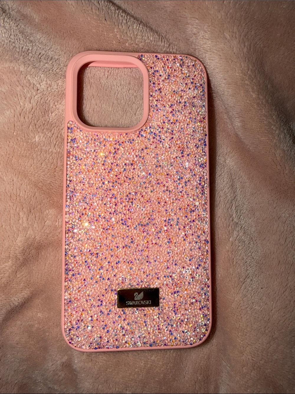 iPhone 15 PRO MAX Swarovski Pink Sparkle Crystal Phone Case